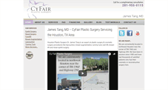 Desktop Screenshot of cyfairplasticsurgery.org